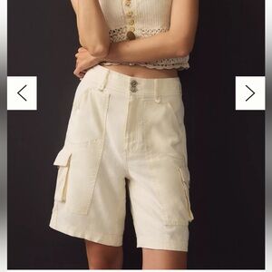Pilcro Tidal Cargo Shorts COLOR - Natural cream size 29